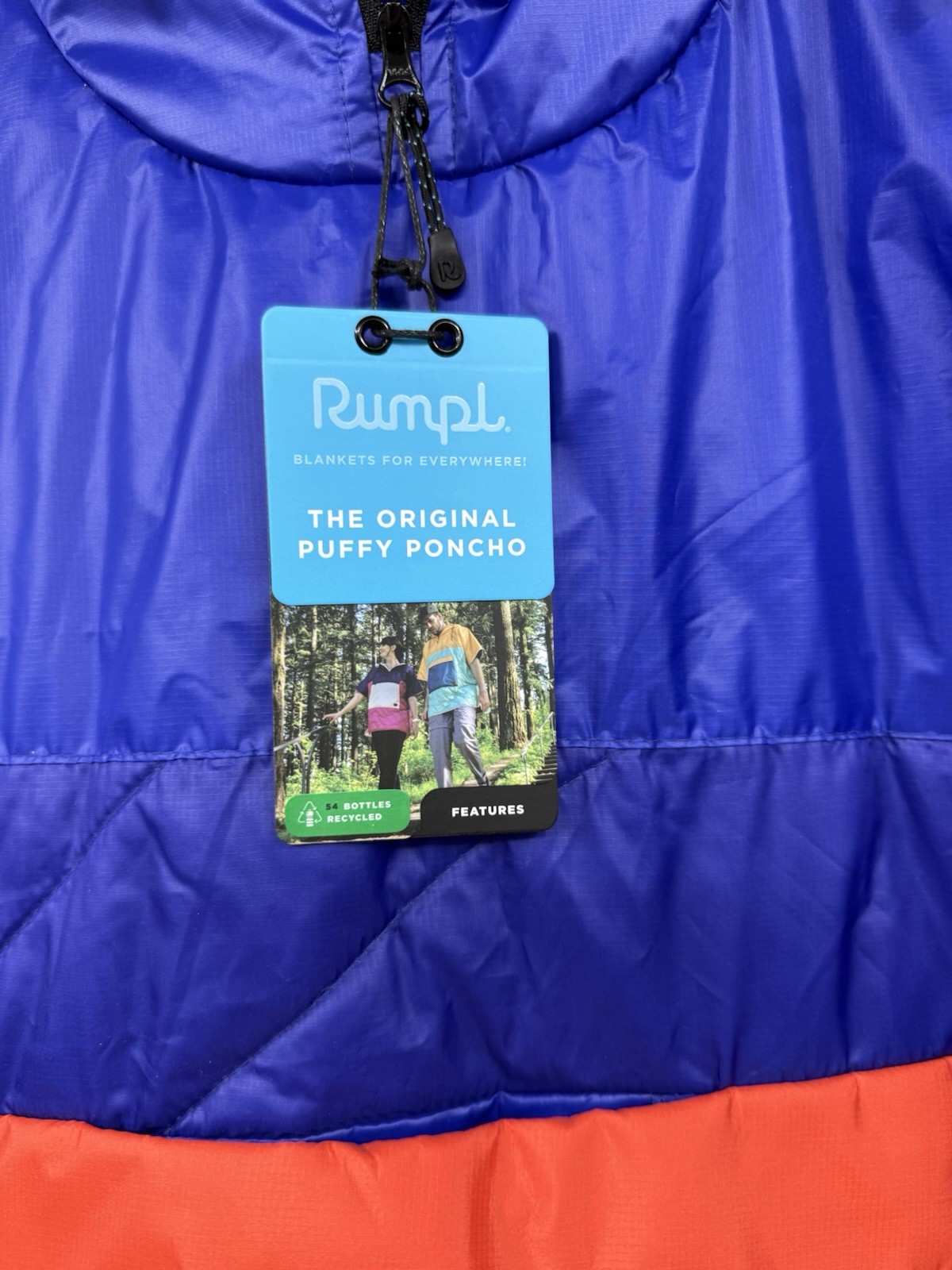 Rumpl Original Puffy Poncho NASA-ARTEMIS HORIZON L/XL Beach Camping NEW!