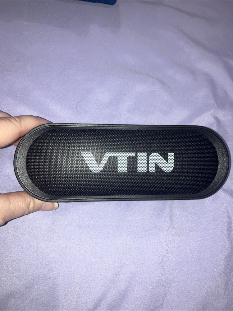 Bluetooth speaker, VTIN, Black model #BH338A Tested 3 Hours Wireless Portable
