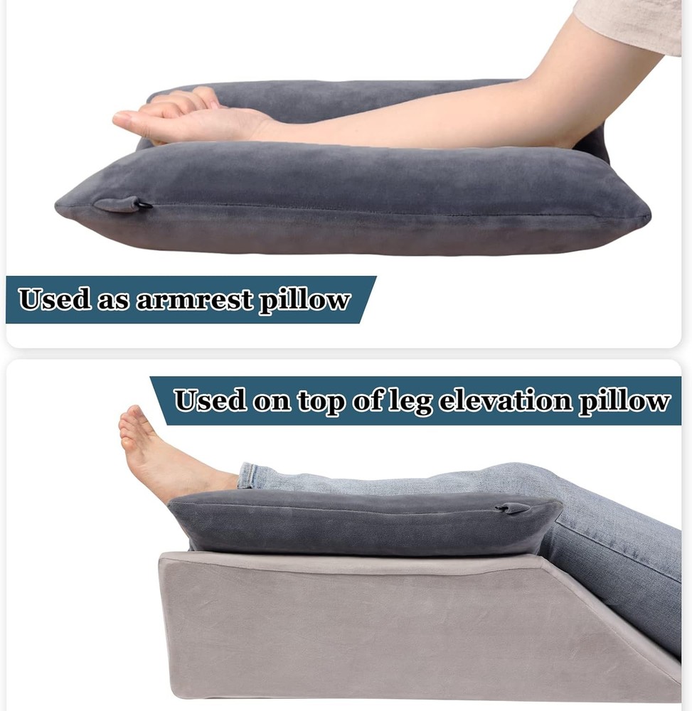 Arm Elevation Pillow Shredded Memory Foam Filled Arm Stabilizer Elevation Pil...