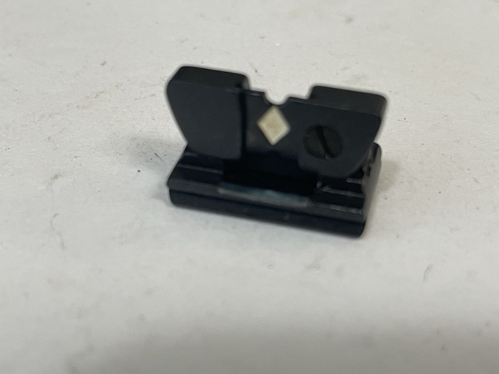 Marbles 69 Flat Top Folding Rear Sight  Adjustable  White Diamond