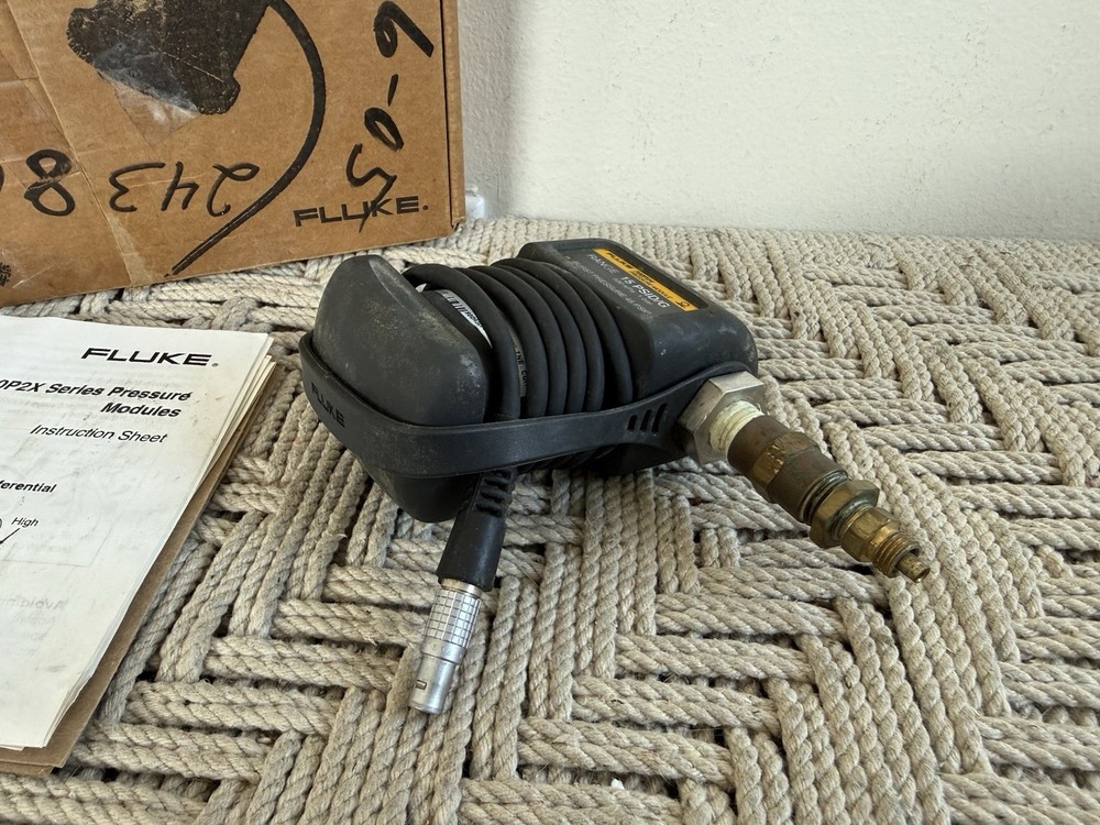🍊Vintage 1990s Fluke 700P24 Differential Pressure Module Wet 15 PSID UNTESTED!