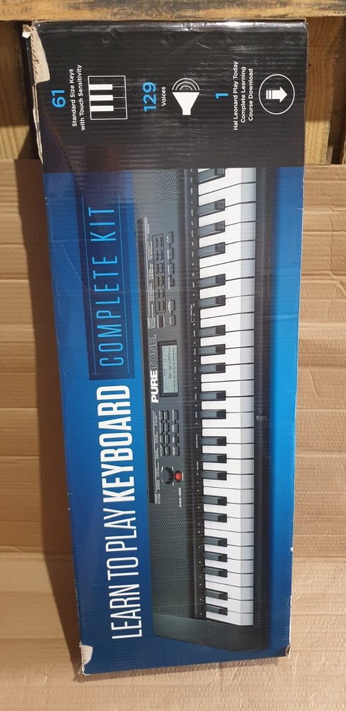 Hal Leonard 61-Key Electric Keyboard Learn to Play Keyboard Complete Kit