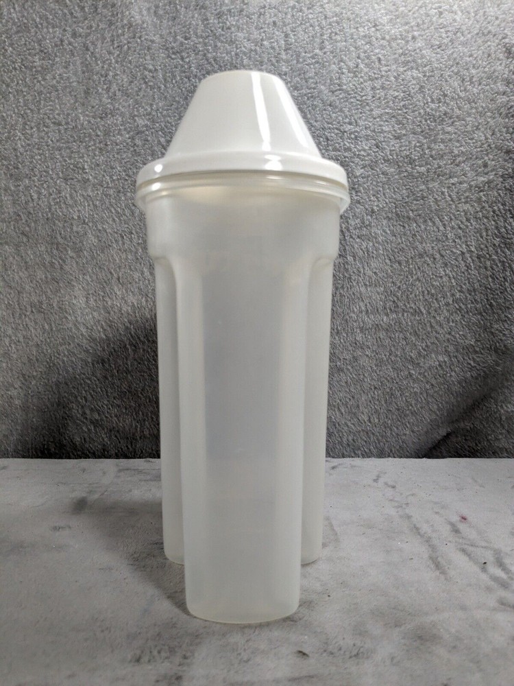 Décor Pour Spout Top Plastic Container 8" Tall