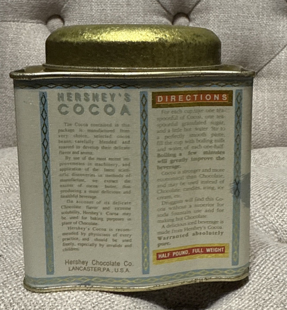 Retro Hershey's Cocoa Tin ~ Bristol Ware ~