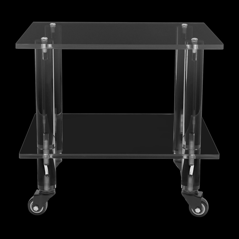 Acrylic Printer Stand Free Standing Printer Mount Clear Printer Stand W/ Wheels