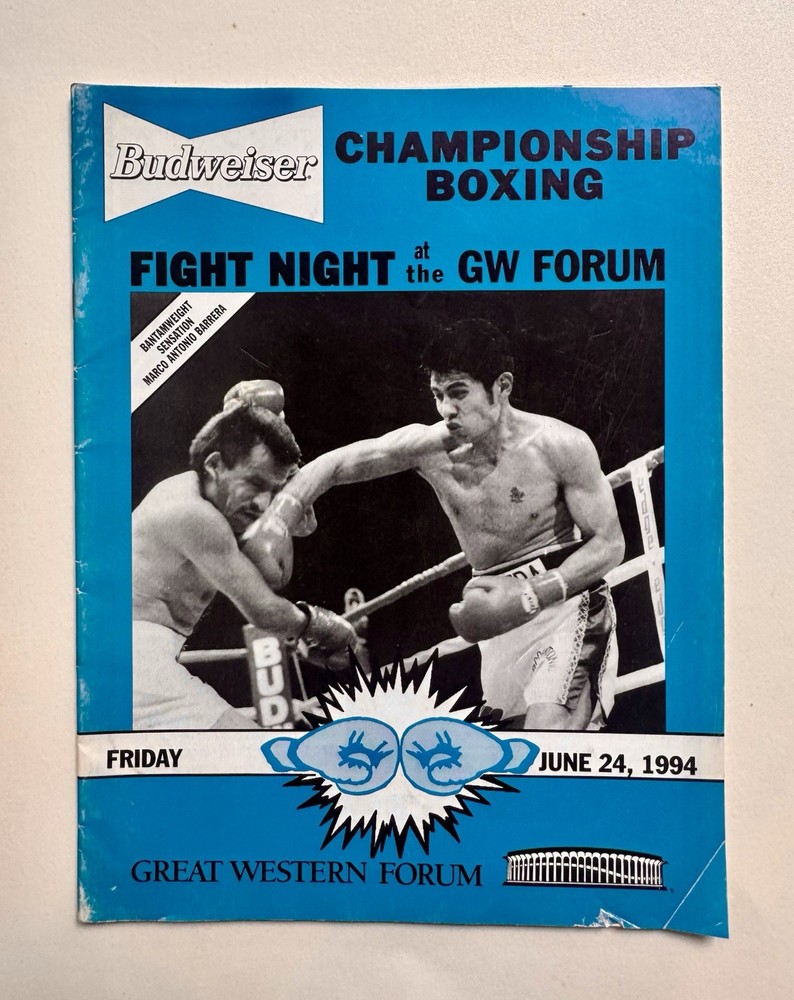 Boxing Program Marco Antonio Barrera (1994)