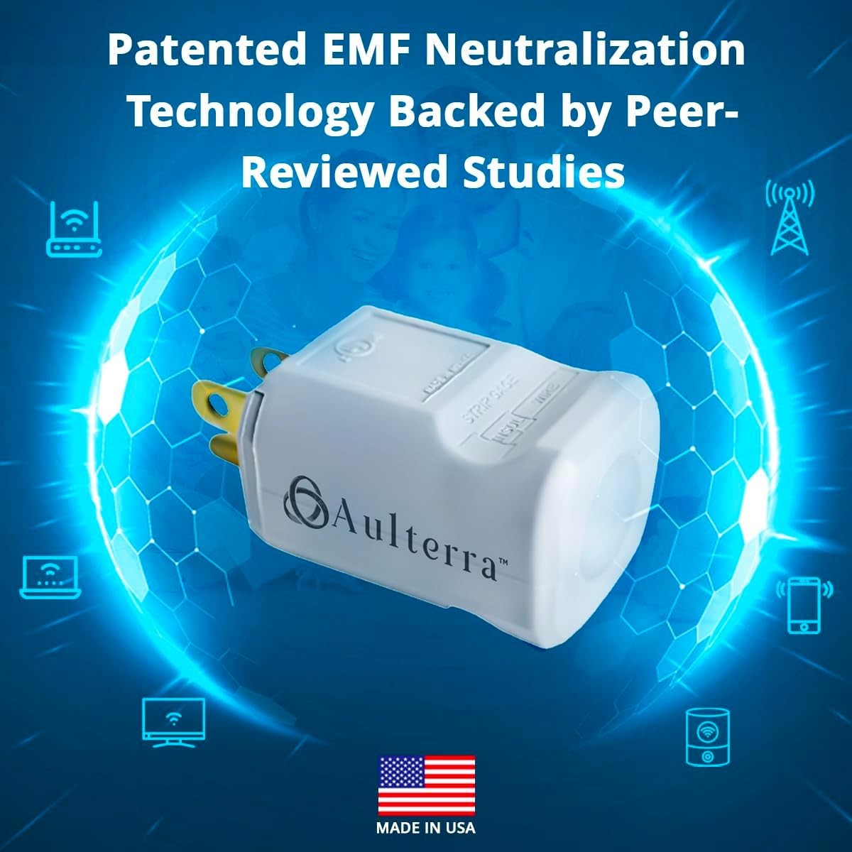 Aulterra EMF Neutralizer Whole House Plug to Neutralize Harmful Effects of EMFs