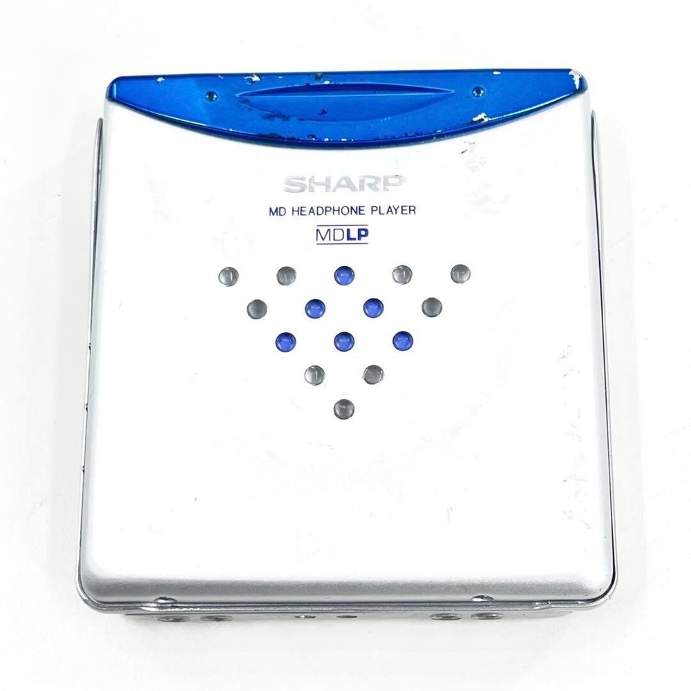 Sharp MD-ST70 Portable Mini Disc Player Blue Good