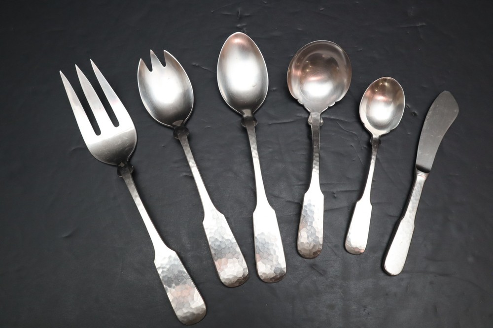 TOWLE HAMMERSMITH Germany 6 Pc. Stainless Flatware Lot Serving Utensils
