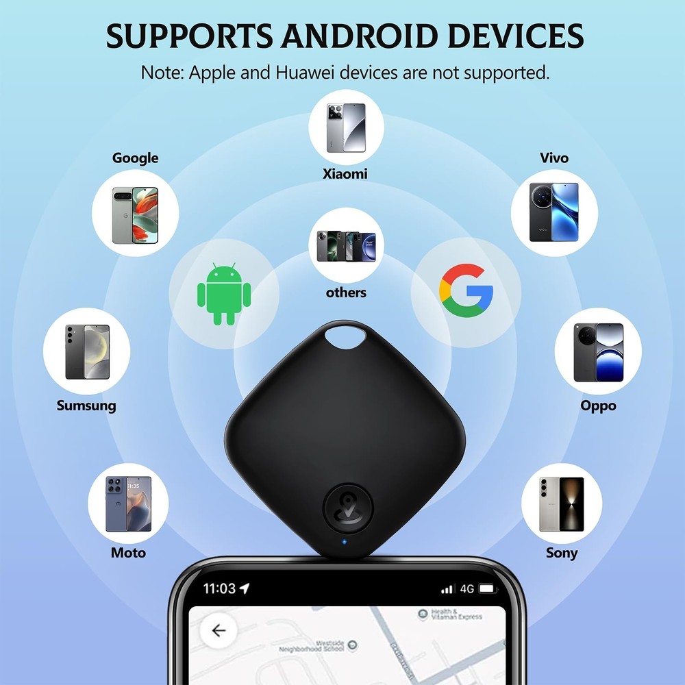 Air Tags-4 Pack Android【Google MFG Certified】, Air Tag for Android