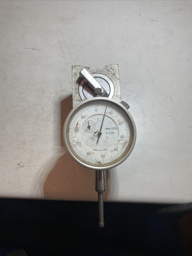 1” Range Dial Indicator (0.001”) With Magnetic Base