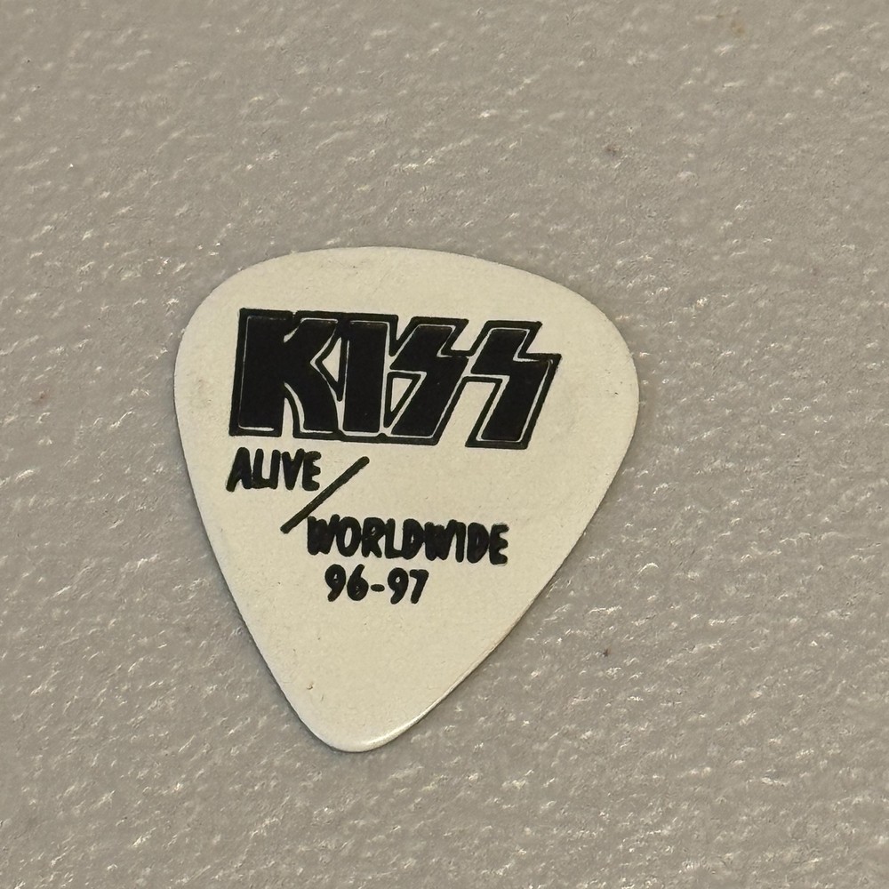 KISS Gene Simmons Signature Guitar Pick 1996 - 1997 ALIVE WORLDWIDE Tour Stage