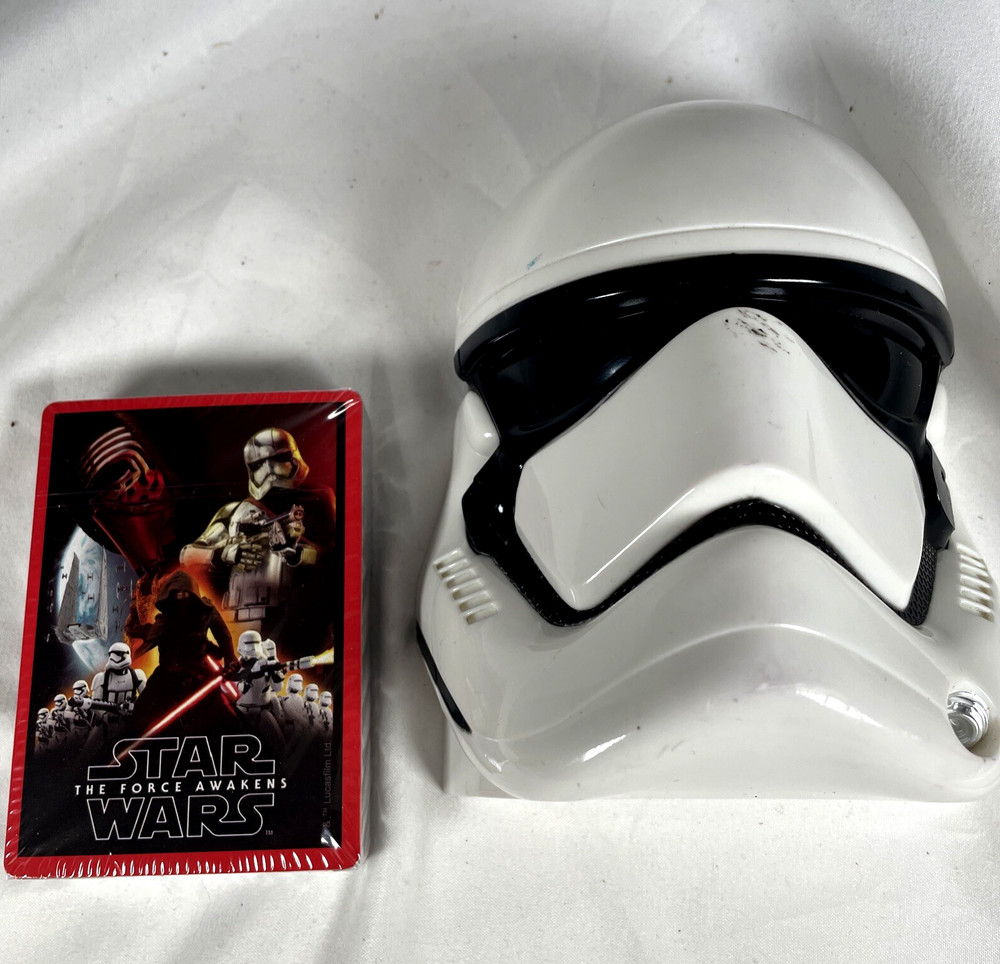 Star Wars The Force Awakens Sealed Playing Cards & Mask Storage Container