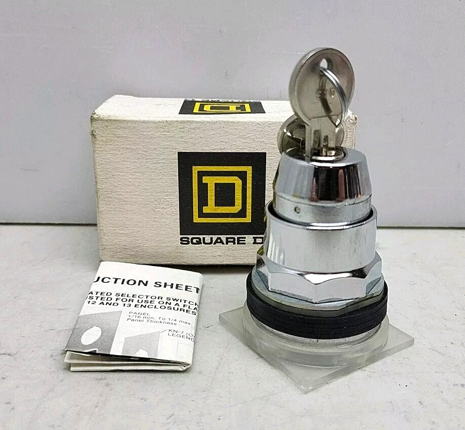Square D 3 Position Key Selector Switch Head 9001KS56K5 New