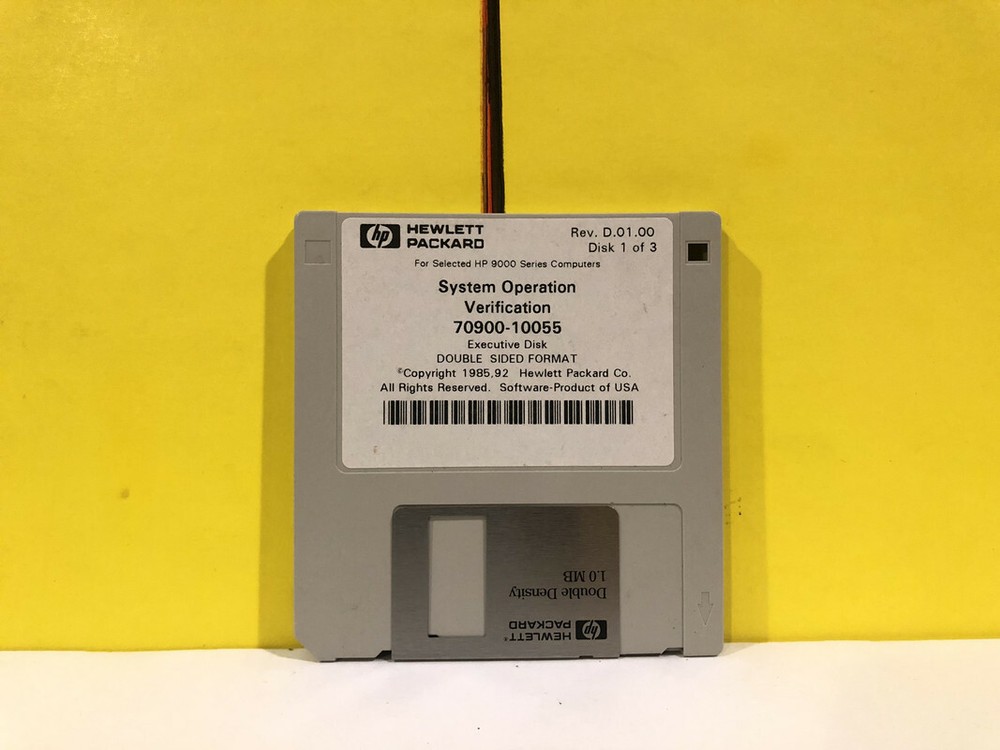 HP 70900-10055 System Operation Verification Floppy Disk Software