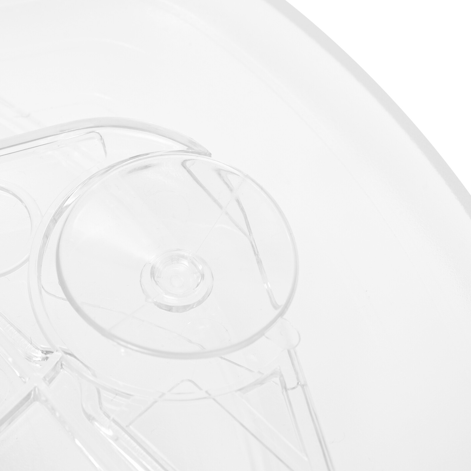 2 Packs Square 360° Rotate Turnplate Rotary Turntable Organizer for Refrigerator