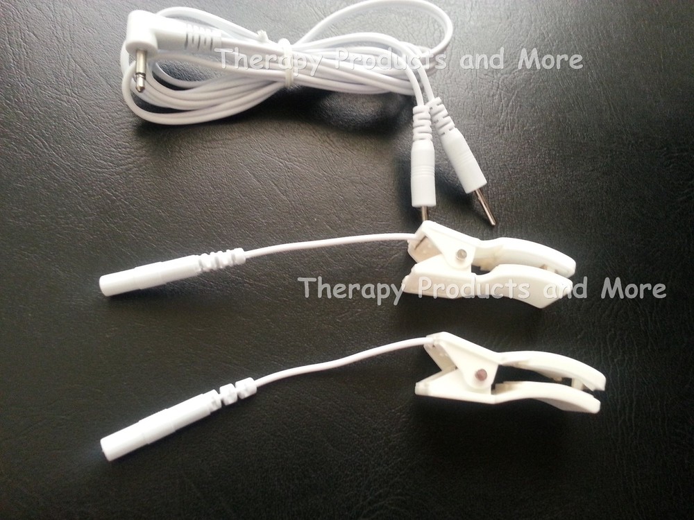 INTERCHANGEABLE ELECTRODES/LEAD CABLES~2 EAR CLIP ELECTRODES + 2.5mm LEAD CABLE