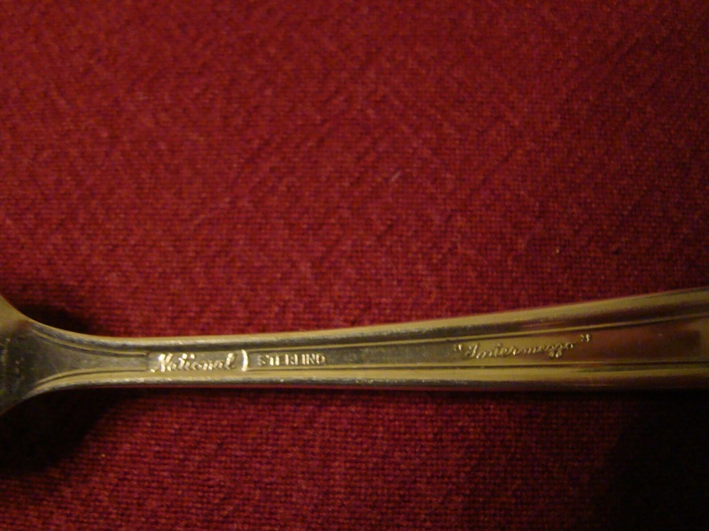 NATIONAL INTERMEZZO STERLING SILVER FORK NO MONOGRAM
