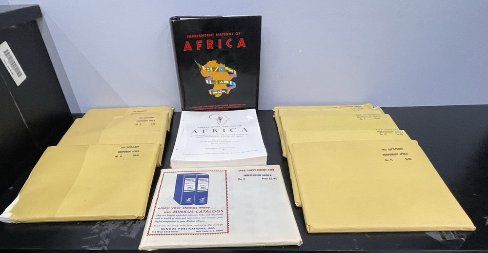 MINKUS INDEPENDENT AFRICA STAMP ALBUM thru 1974 NEW!