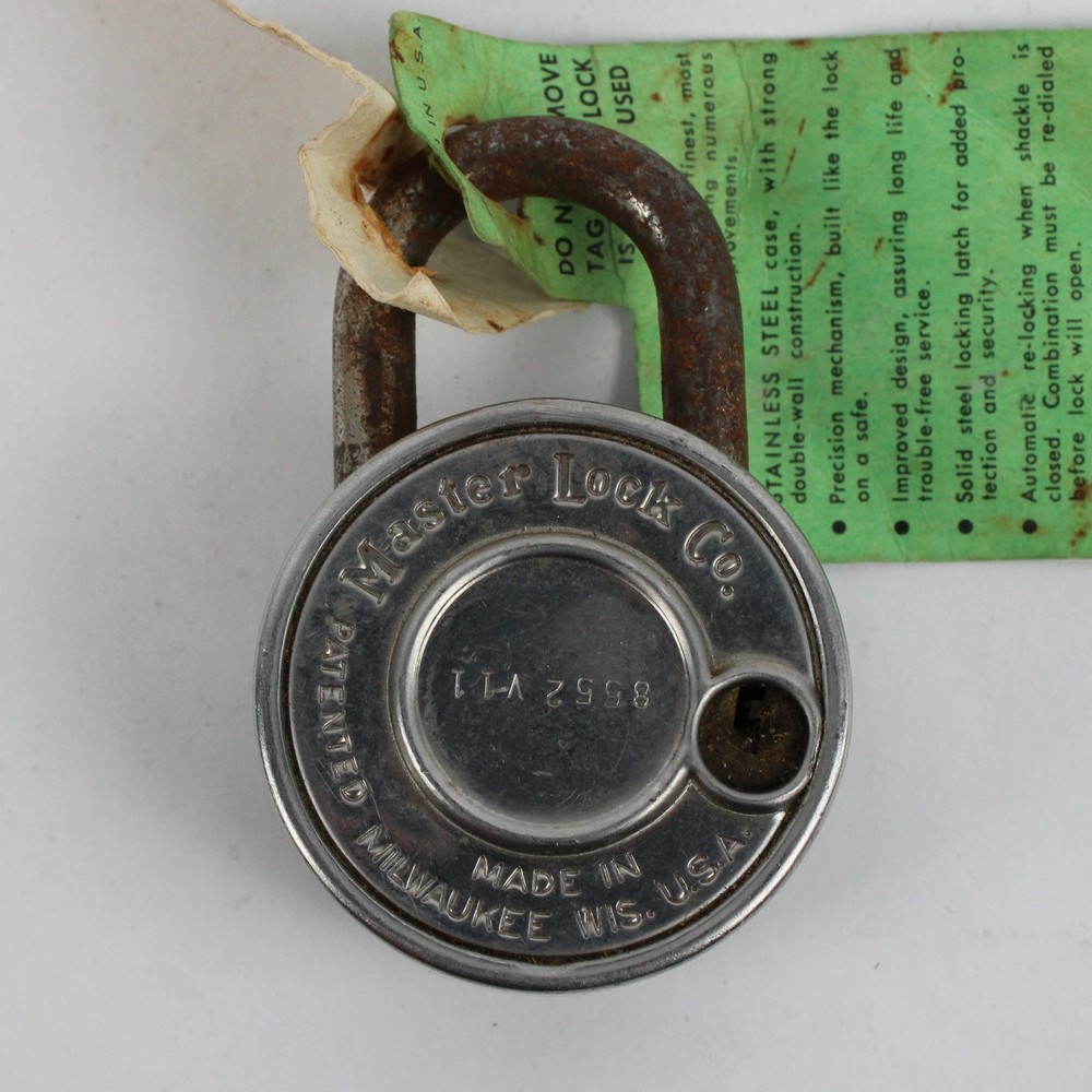 VTG Master Lock Co. Padlock with Combination FLAWED