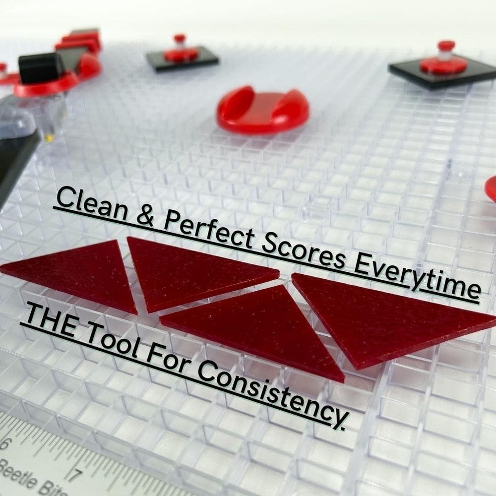 Ultra Beetle Bit Everything Glass Cutting System Complete W/ 6-Pack Waffle Grids