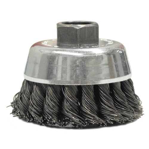 Weiler 13710 2-3/4 Single Row Knot Wire Cup Brush .