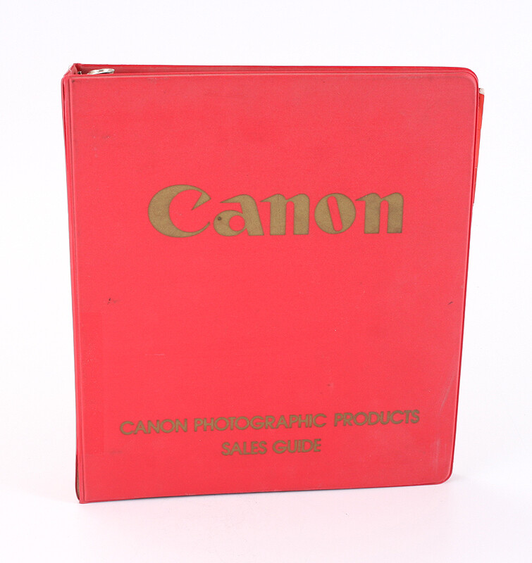 CANON DEALER NOTEBOOK, FD ERA, INCOMPLETE/206750