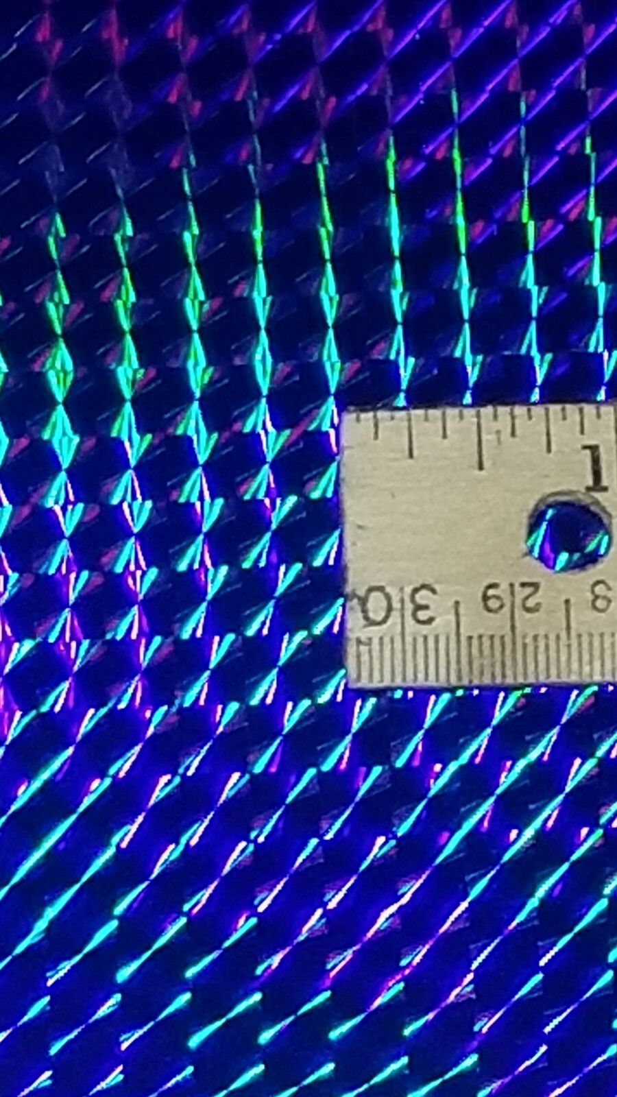 Royal Blue 1/4 inch Holographic Mosaic Prism Sign Plotter Vinyl Film