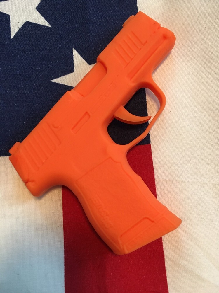 Rubber Training Gun Model Orange Rubber Training Pistol