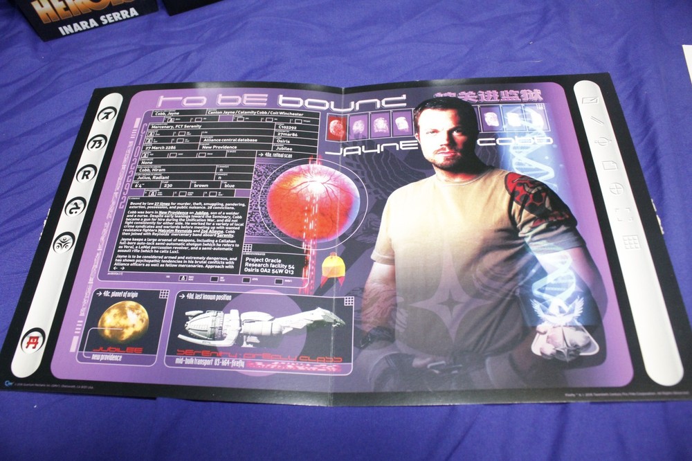 Firefly serenity collection, Q-bits, pins, cards, action figures, stickers, MINT