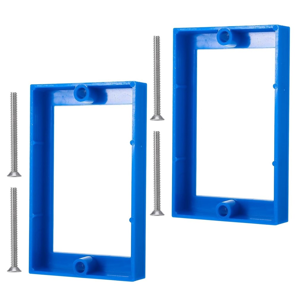 6Pcs 1/2" Single Gang Outlet Box Extender Electrical with Blue