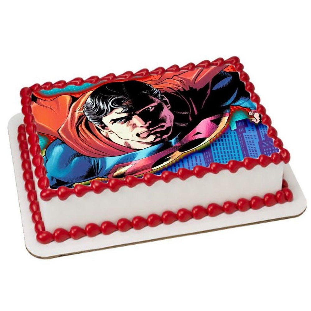 Superman Invincible Edible Cake ~ Dessert Toppers ~ 21 sizes available!