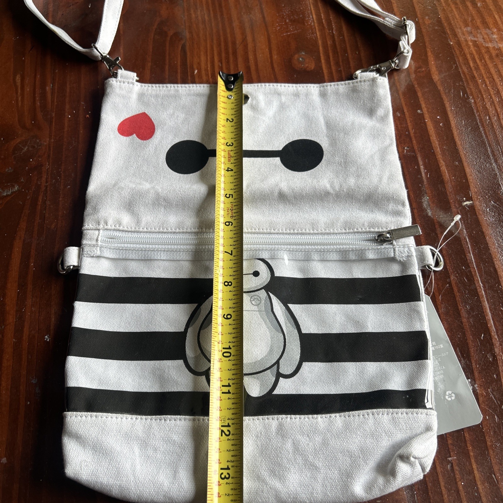 Disney Store Baymax Shoulder bag Tote Fold Over Big Hero 6 NWTs Removable Straps