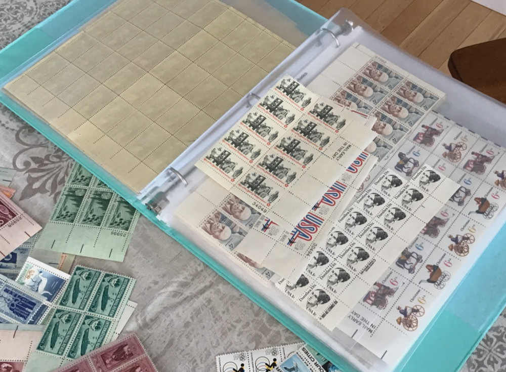 $100 U.S. MINT STAMPS SINGLES-PLATES-PART MINI FULL SHEETS 1930s-2000s FREE SHIP