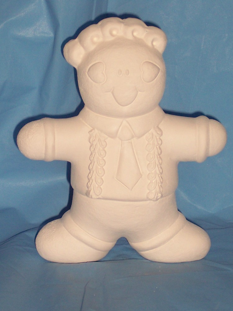 Ceramic Bisque ~Ready to Paint~ Gingerbread Scene