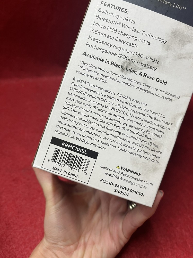 Core Innovations Karaoke Microphone (Black)