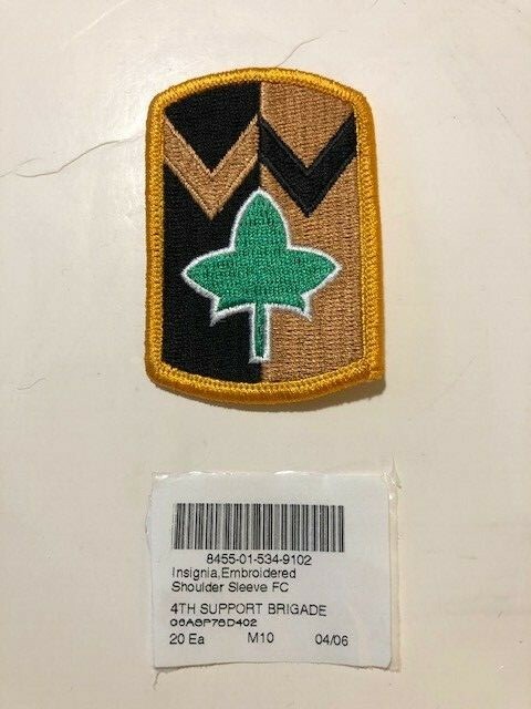 4th Sustainment  Brigade U.S. Army Shoulder Patch Insignia