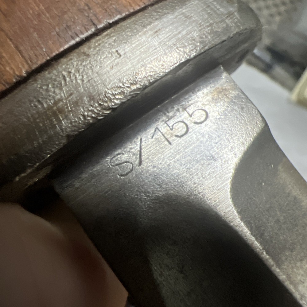 Vintage German WW2 K98 Bayonet 1936 "s" code generation.