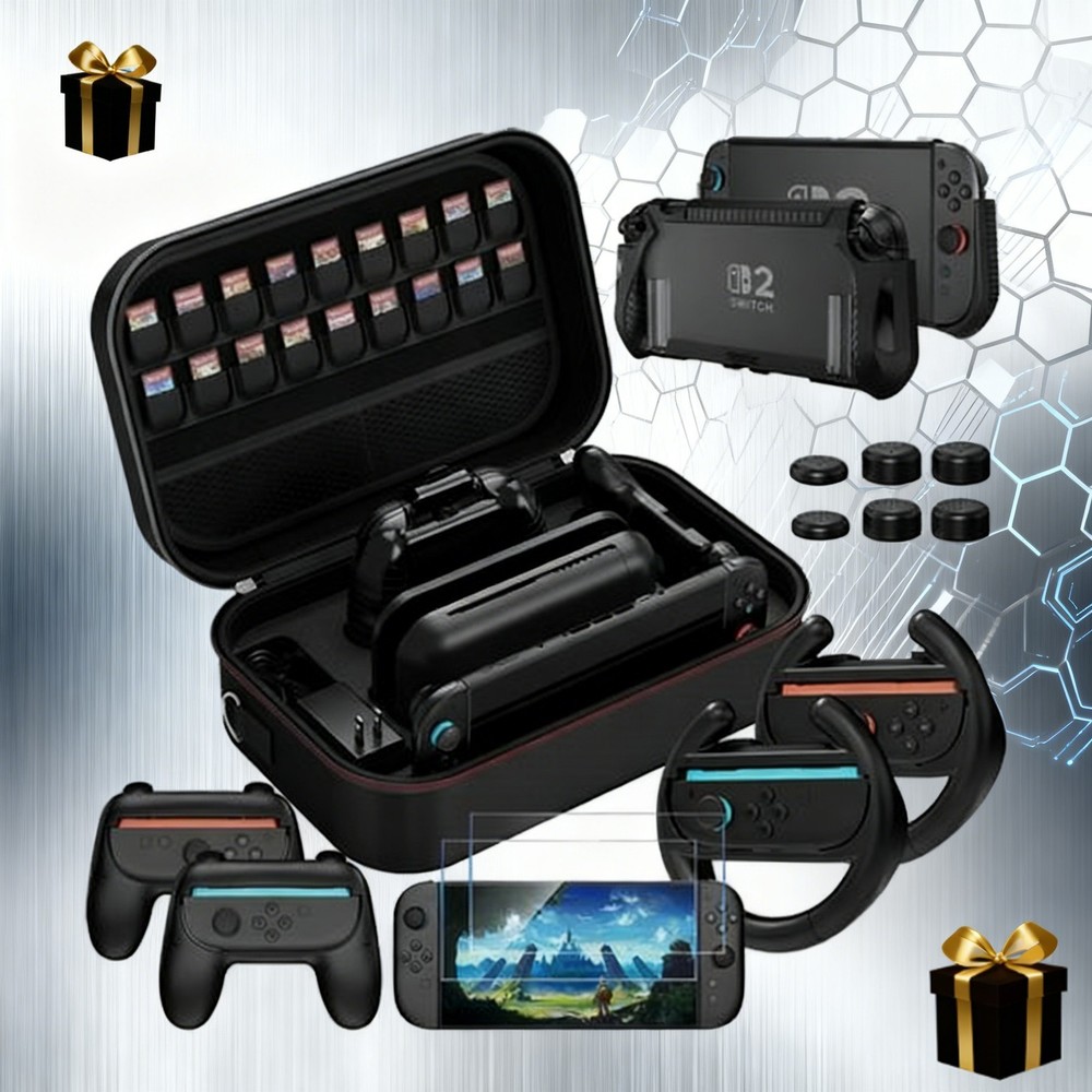 🏆Cover Bag Case Accessories Bundle Switch 2 Protective for Nintendo Switch 2 Y