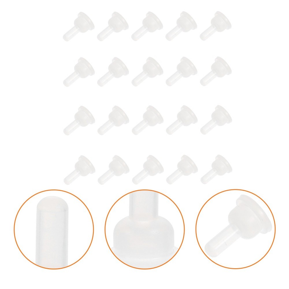 40 Pcs Replacement Silicone Pet Nurser Nipples Pacifiers for Feeding Bottles