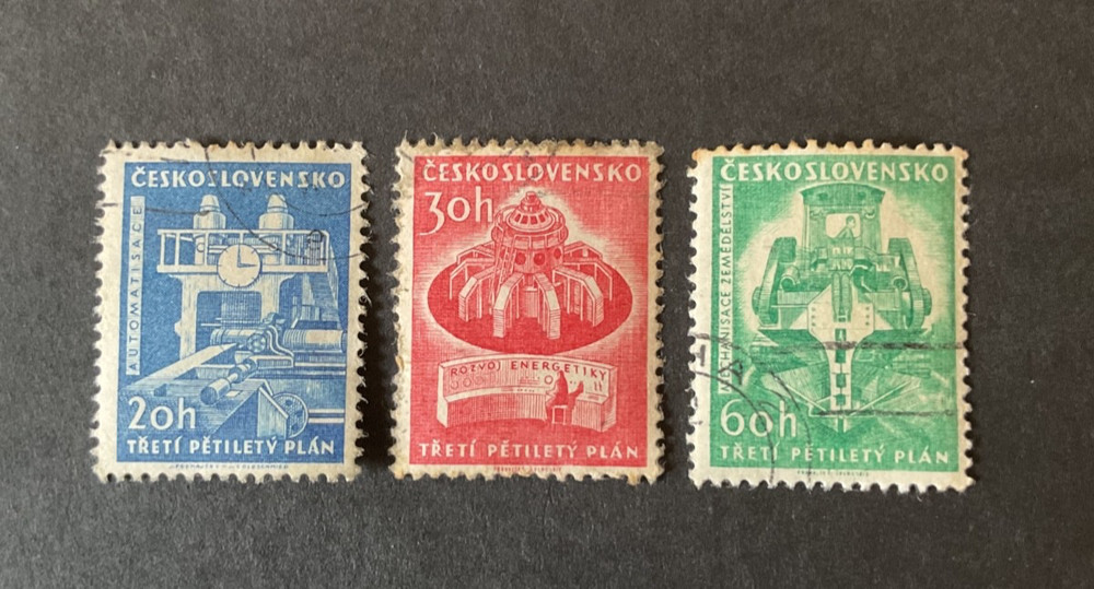 Stamps Czechoslovakia Scott #1020-2 used
