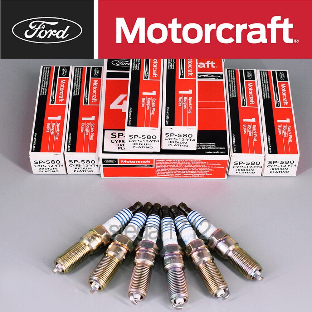 6PCS GENUINE Motorcraft Ignition Coil & Spark Plug For Ford F150 3.5L]