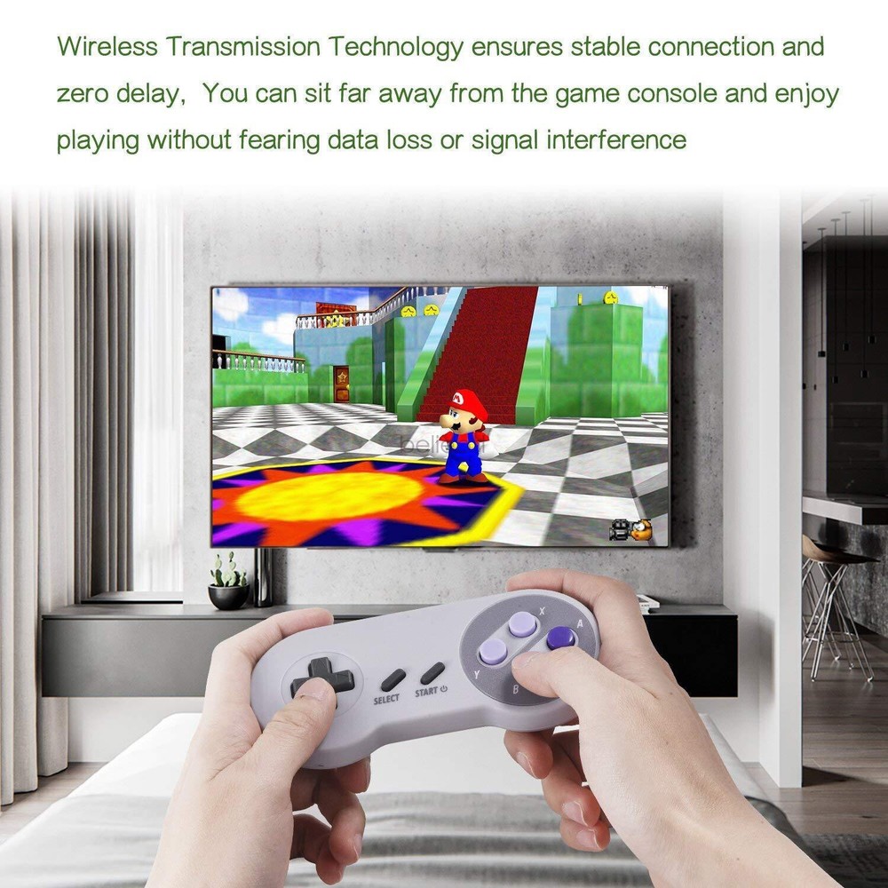 1/2 Wireless SNES USB Super NES Controller Joypad for Mac RetroPie Raspberry Pi