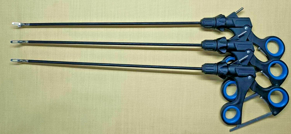 3pc Laparoscopic Bowel Grasper 5mmx330mm Endoscopy Reusable Instruments