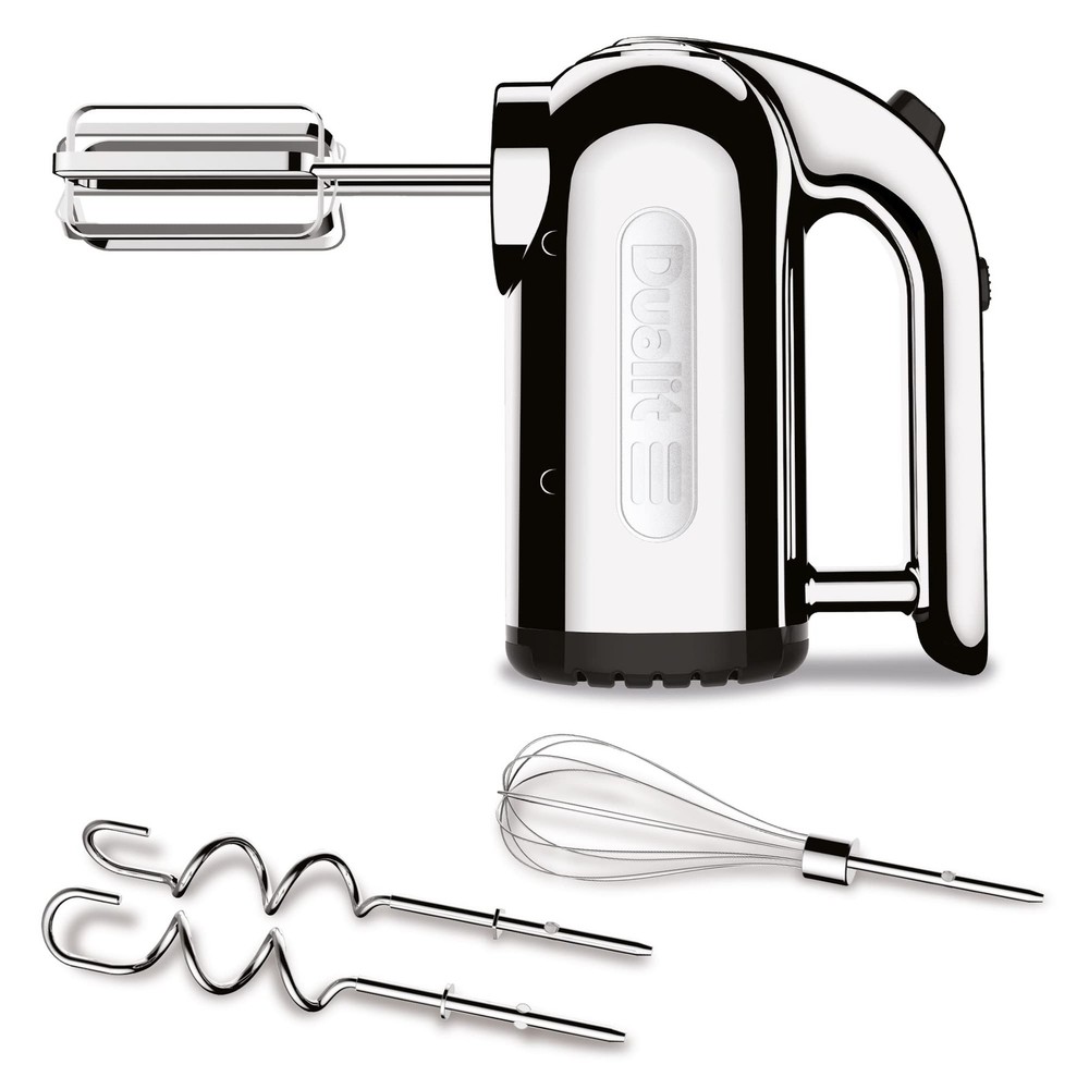 Powerful 300W Hand Mixer with 4 Speed Settings, Attachments, and Storage