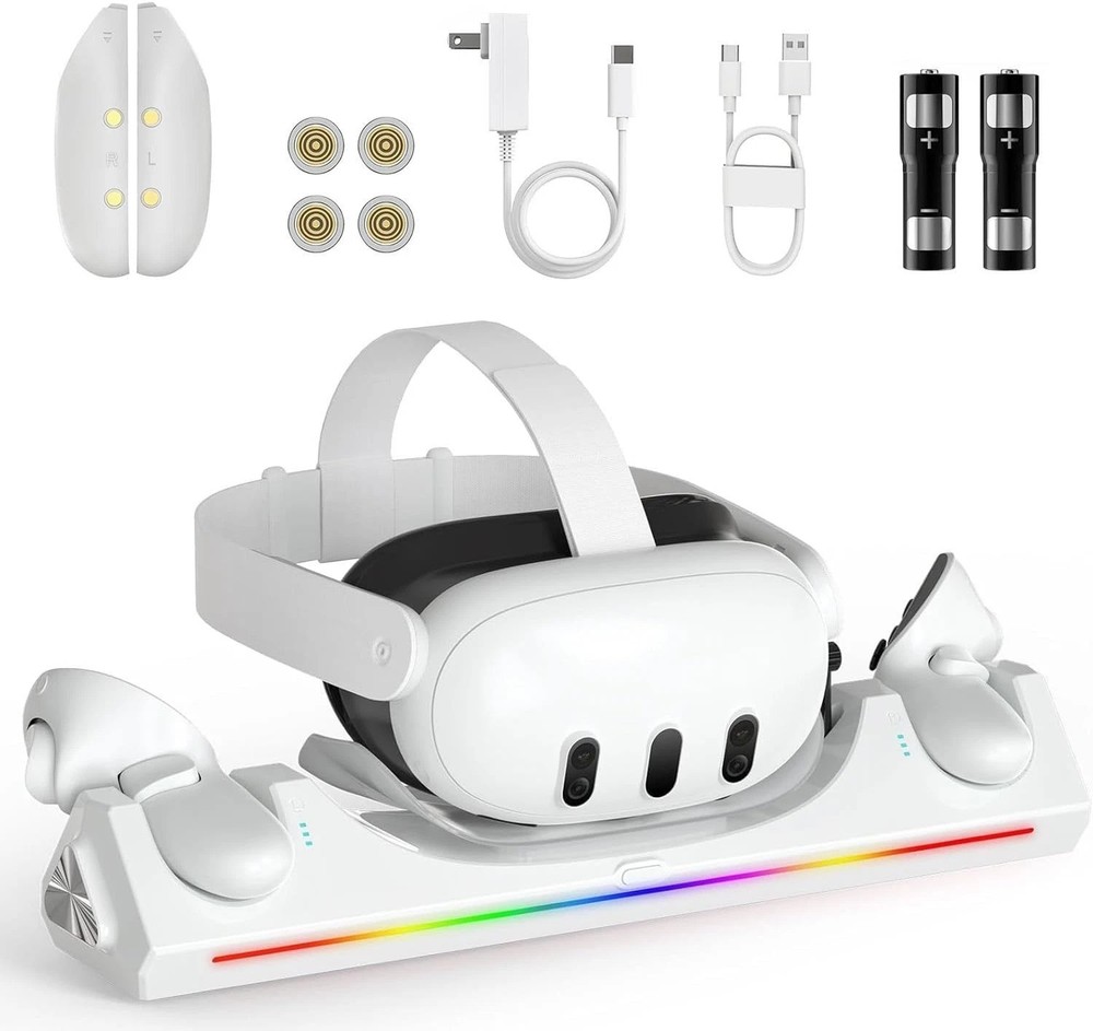 Magnetic Charging Dock for Oculus Quest 3S - Simultaneous Headset & Controllers