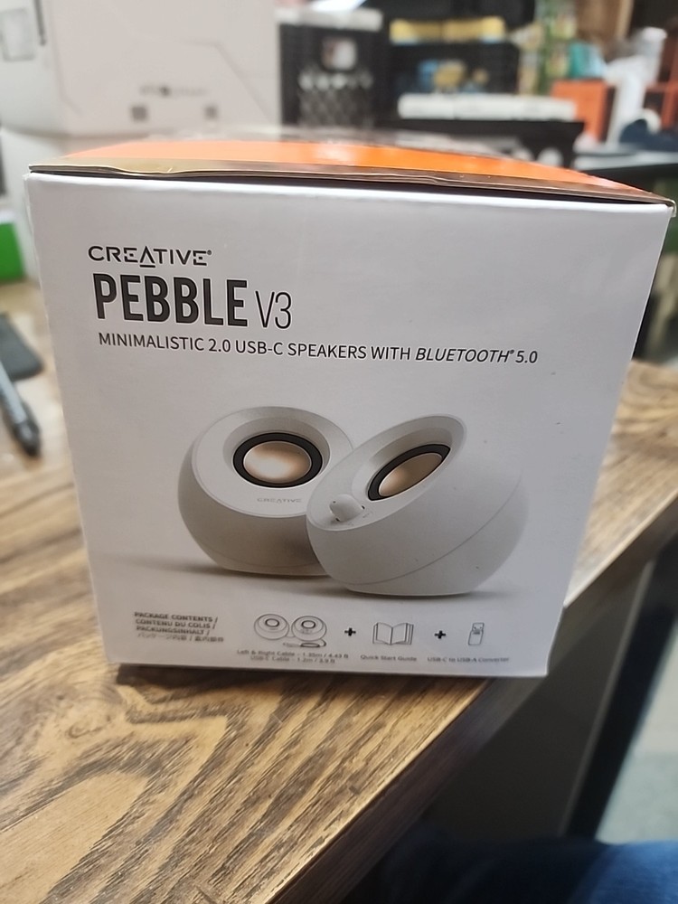 Creative Pebble V3 Minimalist 2.0 USB-C Speakers With Bluetooth *NWB