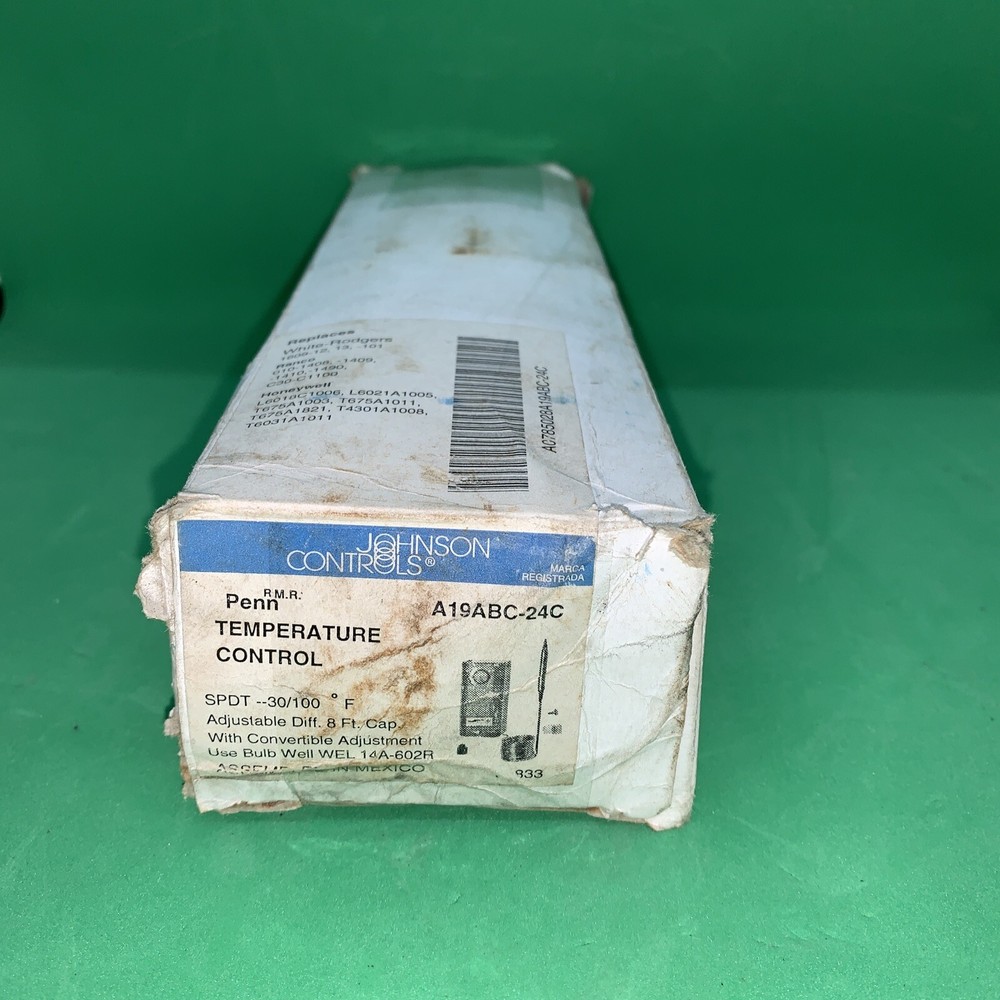 Johnson Controls A19ABC-24C ELECTRO-MECHANICAL THERMOSTAT