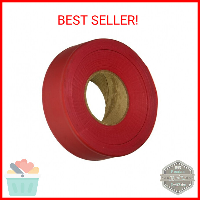 IRWIN Tools STRAIT-LINE Flagging Tape, 300-foot, Red (65901)