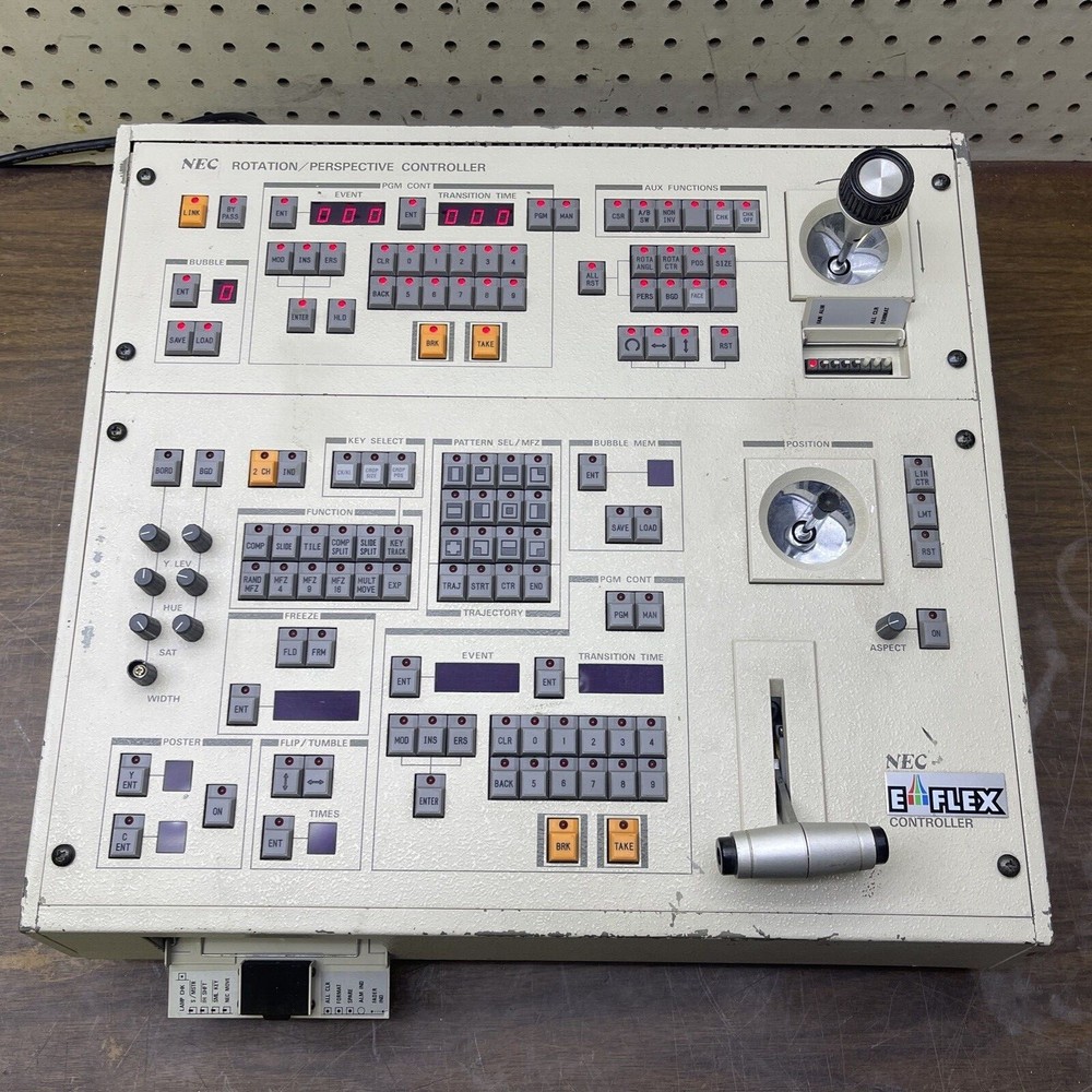 Sony NEC Video Switcher NEC ROTATION/PERSPECTIVE CONTROLLER E FLEX CONTROLLER
